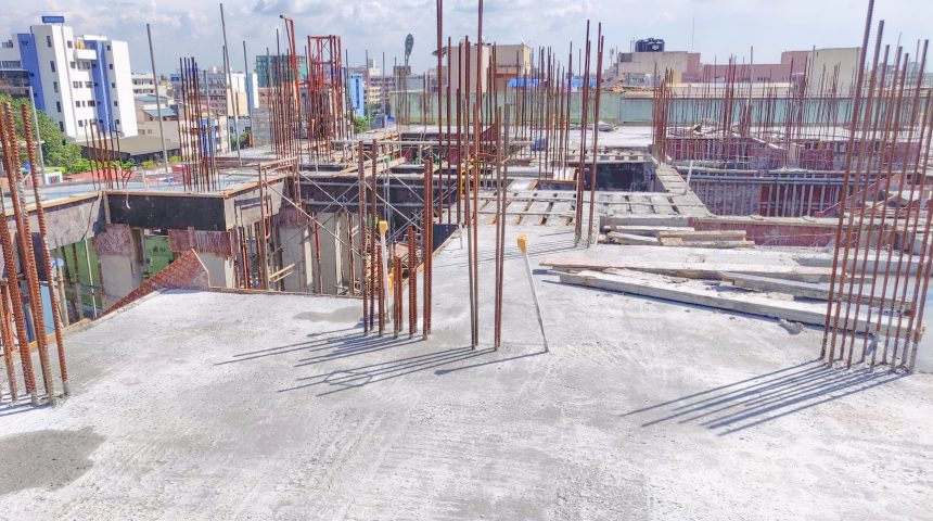 7th Floor Slab Concreting Work Complete