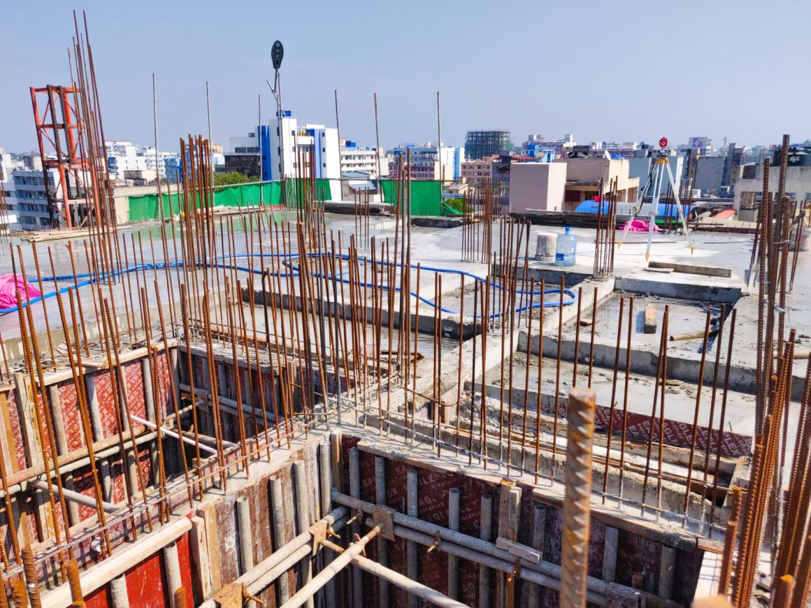 8th Floor Slab Concreting Work Complete