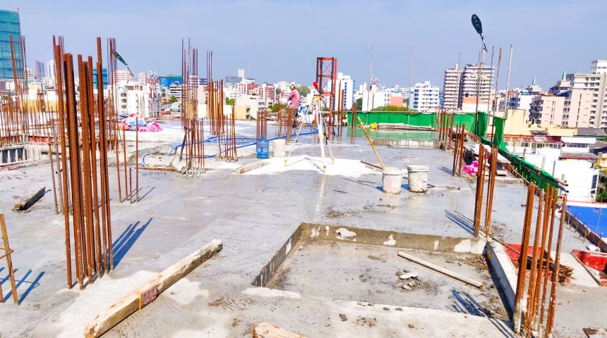 8th Floor Slab Concreting Work Complete