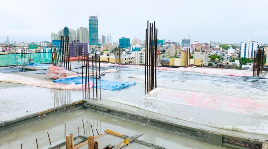 10th Floor Slab Concrete Work